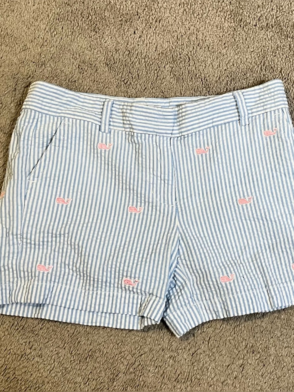 Vineyard vines girls 14 seersucker shorts with whales